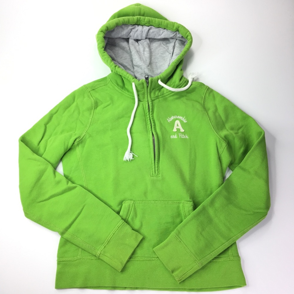 Abercrombie & Fitch Apple Green Sweatshirt Hoodie